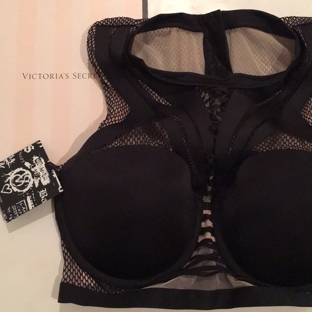 Balmain x VICTORIA'S Strappy High-neck Bra & panty - Picture 2 of 4